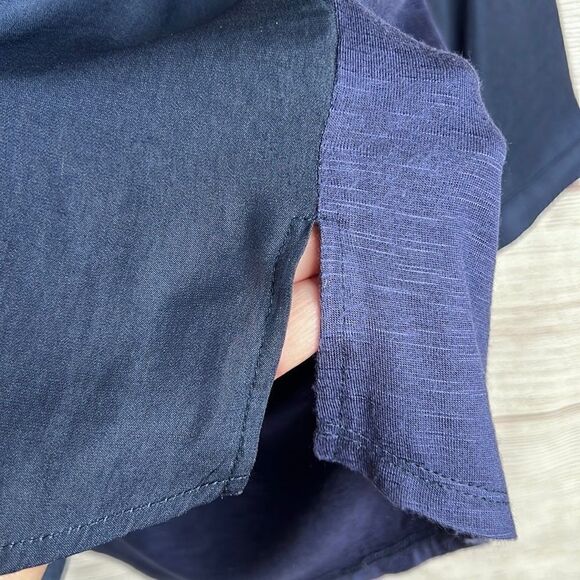 ACOS&A 3/4 length Blue Blouse Top - Picture 3 of 10